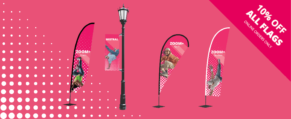 Stand out this Summer with 10% Off Flags